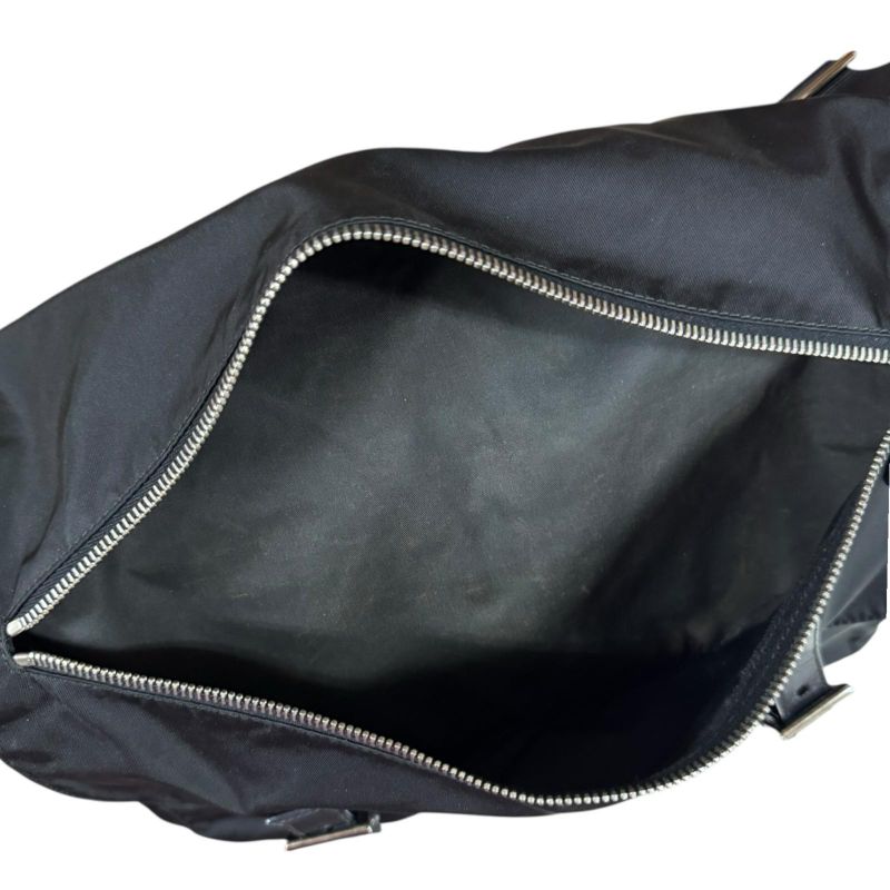Prada Messenger Bag Shoulder Bag Nylon Bt1738 Black Unisex Prada Preowned Prada