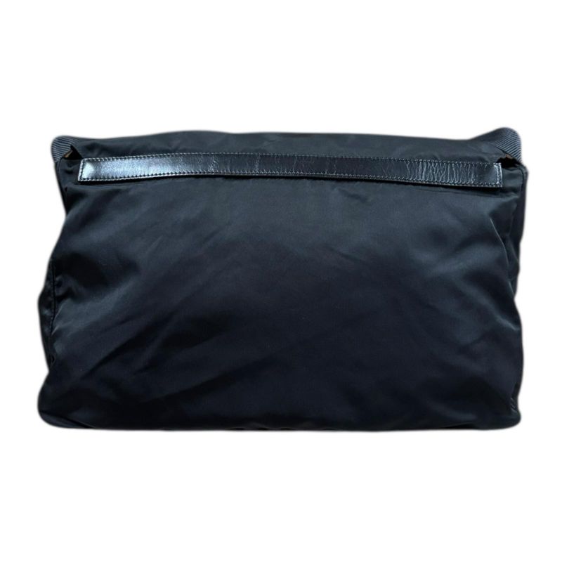 Prada Messenger Bag Shoulder Bag Nylon Bt1738 Black Unisex Prada Preowned Prada