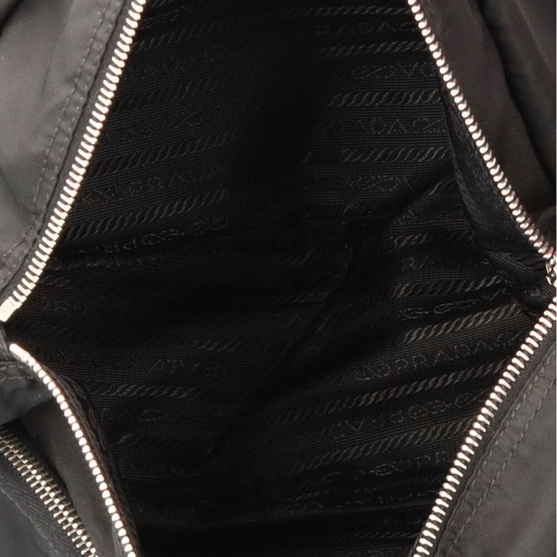 Prada Messenger Bag Shoulder Bag Nylon Bt1738 Black Unisex Prada Preowned Prada