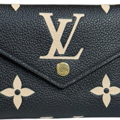 Louis Vuitton Portefeuille Victorine Bicolor Empreinte Trifold Wallet Empreinte