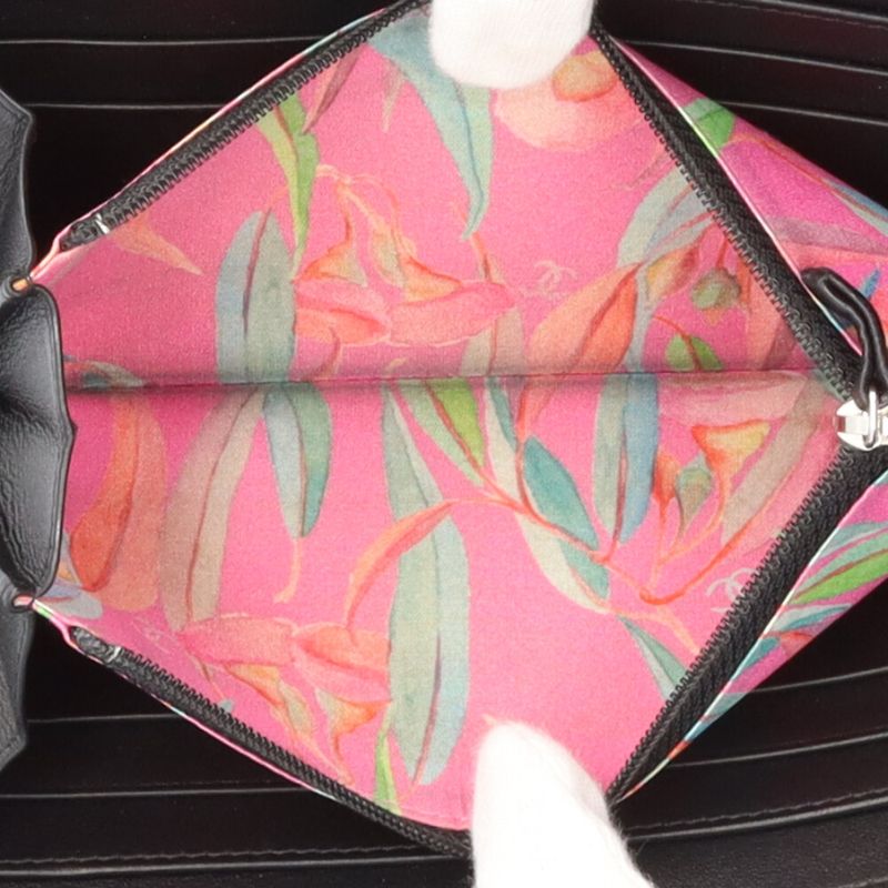 Chanel Wild Stitch Long Wallet Leather Women's Chanel Preowned Chanel