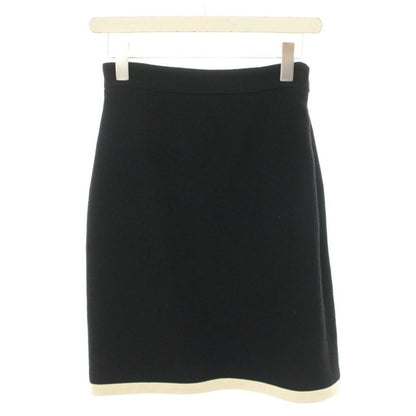 Gucci Skirt Knee Length Flared Bicolor Silk Blend 36 Black White 493602 YT