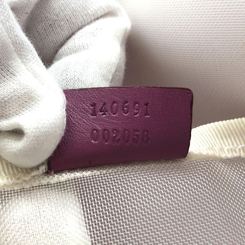 Gucci 140691 Handbag Tote Canvas Pink Ladies Men Fashion Vintage USED