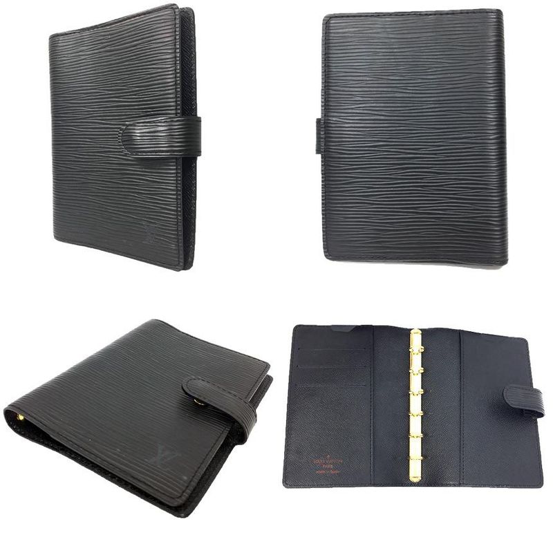 Louis Vuitton Epi Agenda PM Notebook Cabas - Noir Black Aq11673