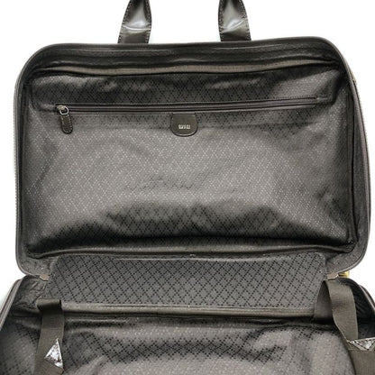 Gucci 010 0305 Business Bag Briefcase With Key Nylon Leather Khaki Brown