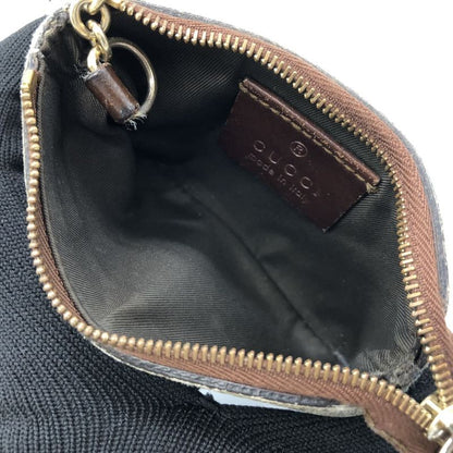 Gucci 447964 Coin Case Mini Wallet Key Holder GG Supreme Brown Ladies Men