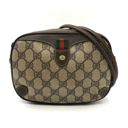Gucci Old Gucci Shoulder Bag Pochette GG Supreme Sherry Vintage Brown Ladies