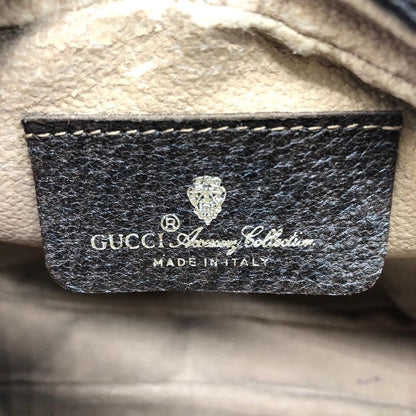 Gucci Old Gucci Shoulder Bag Pochette GG Supreme Sherry Vintage Brown Ladies