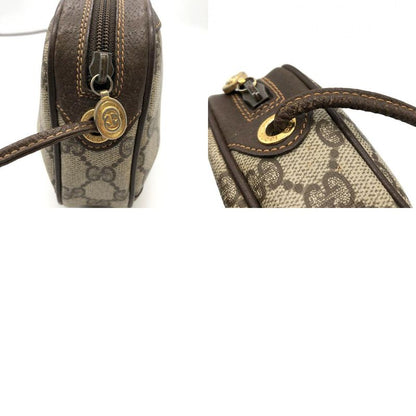 Gucci Old Gucci Shoulder Bag Pochette GG Supreme Sherry Vintage Brown Ladies