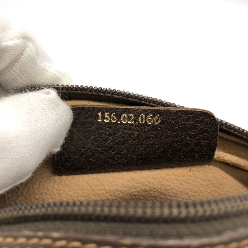 Gucci Old Gucci Shoulder Bag Pochette GG Supreme Sherry Vintage Brown Ladies