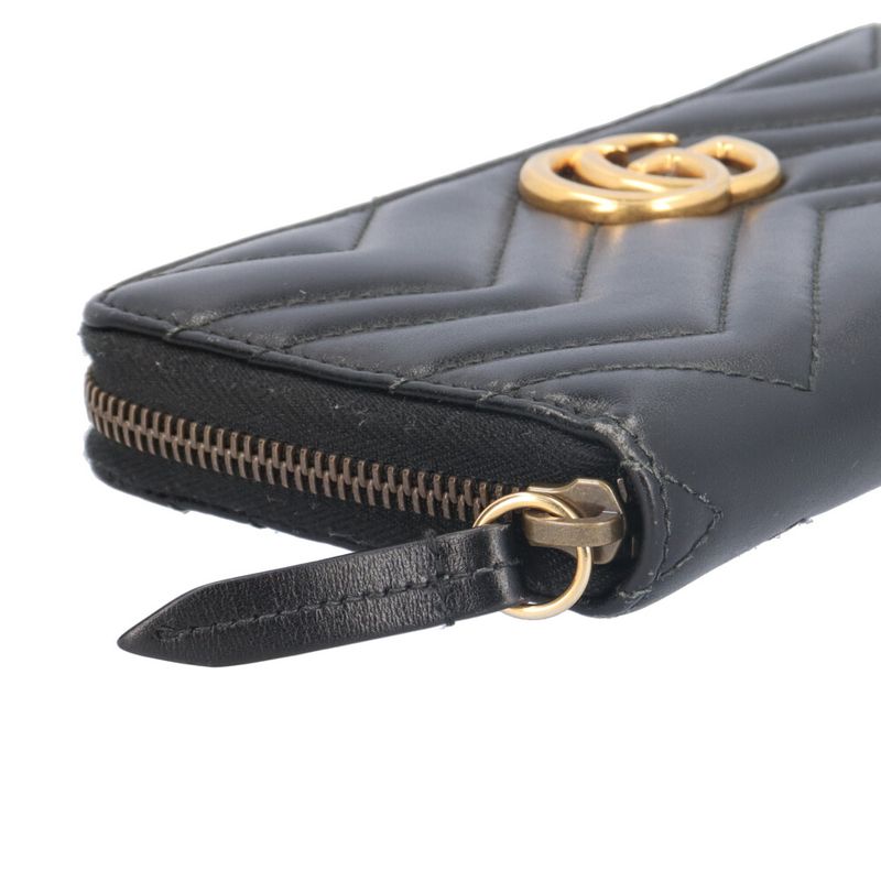 Gucci GG Marmont Long Wallet Leather 443123 Ladies Gucci Preowned Gucci