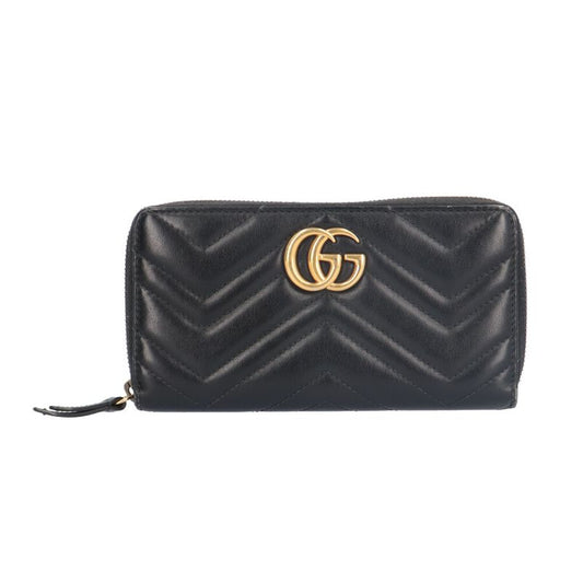 Gucci GG Marmont Long Wallet Leather 443123 Ladies Gucci Preowned Gucci