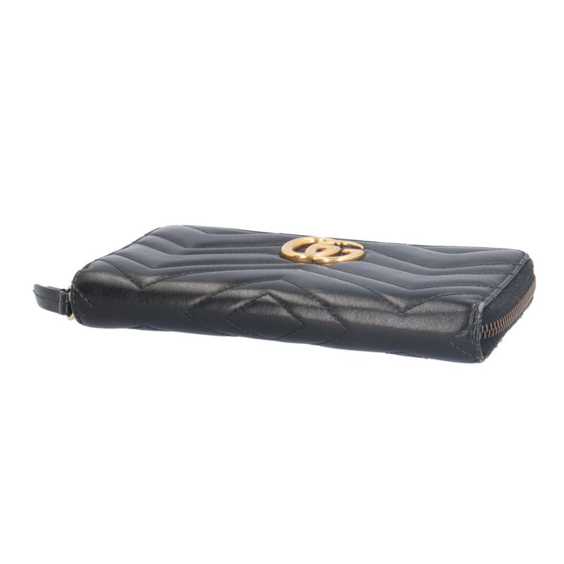 Gucci GG Marmont Long Wallet Leather 443123 Ladies Gucci Preowned Gucci