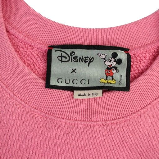 Gucci X Disney Mickey Sweatshirt Pullover Long Sleeve Print XS Pink 469250 BM
