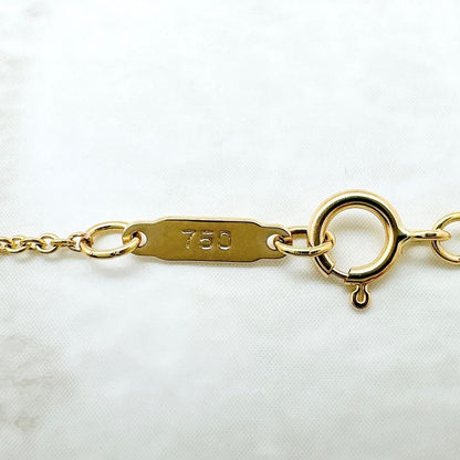 Tiffany & Co Wire Flower Pearl Yellow Gold Approx 45cm (17.72in) U