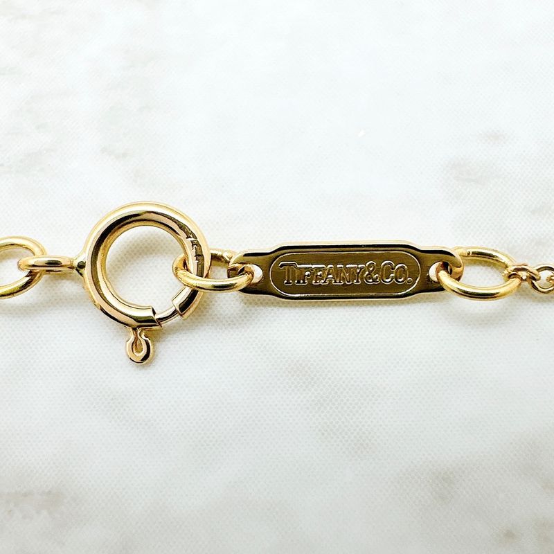 Tiffany & Co Wire Flower Pearl Yellow Gold Approx 45cm (17.72in) U