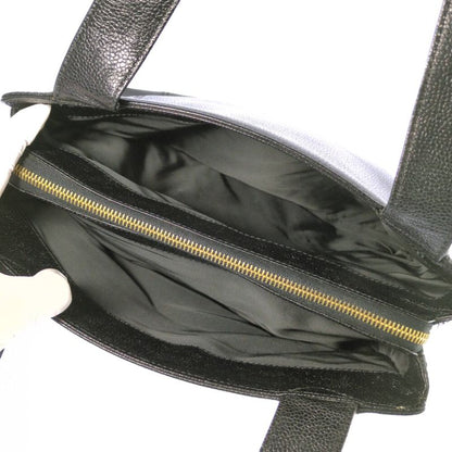 Chanel Logo Embroidery Caviar Skin Gold Hardware Handbag Tote Bag / Black /