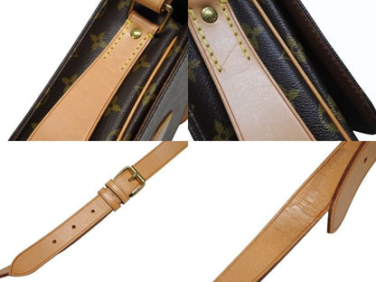 Louis Vuitton Cartouchiere MM Shoulder Bag Monogram Canvas Brown — view 4