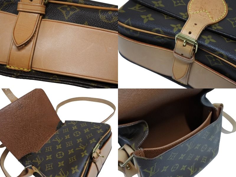 Louis Vuitton Cartouchiere MM Shoulder Bag Monogram Canvas Brown — view 7