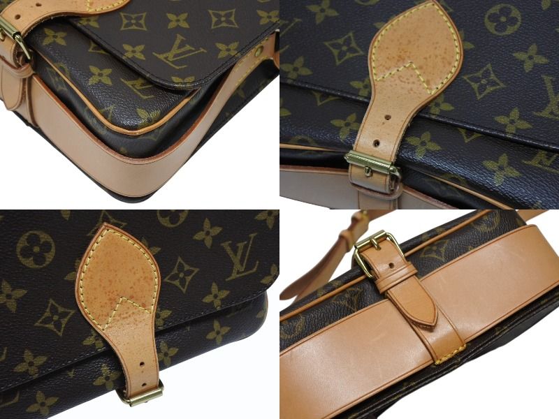 Louis Vuitton Cartouchiere MM Shoulder Bag Monogram Canvas Brown — view 6