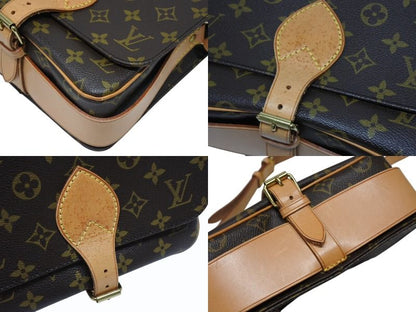 Louis Vuitton Cartouchiere MM Shoulder Bag Monogram Canvas Brown — view 6