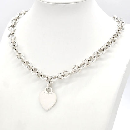 Tiffany & Co Tiffany & Co Heart Tag Necklace Choker Star Ring Silver Sv925