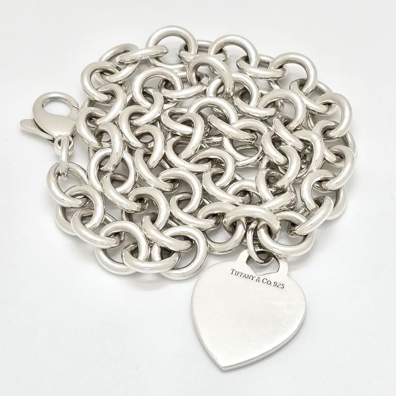 Tiffany & Co Tiffany & Co Heart Tag Necklace Choker Star Ring Silver Sv925