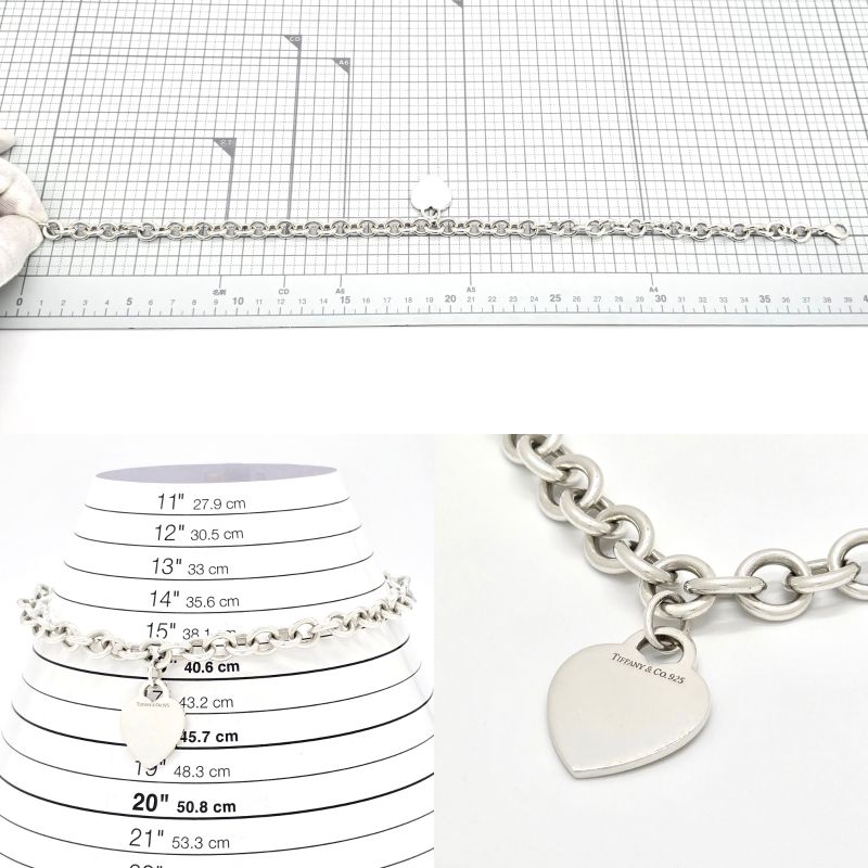Tiffany & Co Tiffany & Co Heart Tag Necklace Choker Star Ring Silver Sv925