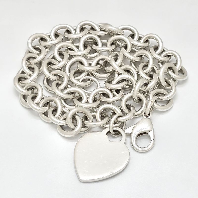 Tiffany & Co Tiffany & Co Heart Tag Necklace Choker Star Ring Silver Sv925