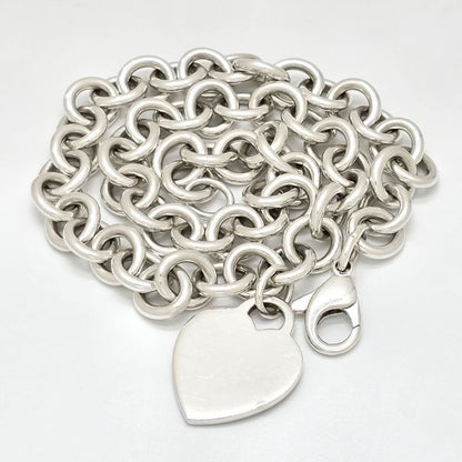 Tiffany & Co Tiffany & Co Heart Tag Necklace Choker Star Ring Silver Sv925