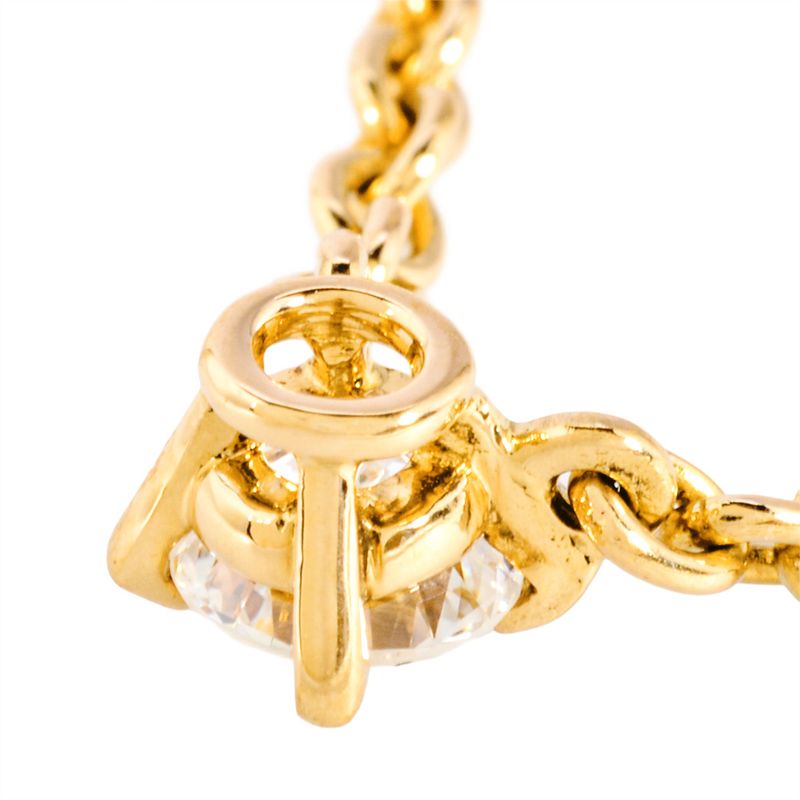 Cartier Love Support 1PD Necklace With Diamonds 18K Yellow Gold 5.6g Yellow