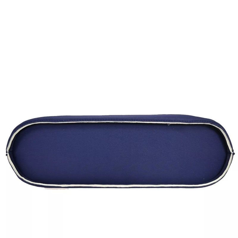 Chanel Handbag CC Coco Mark Polyester Silver Navy 35bs017