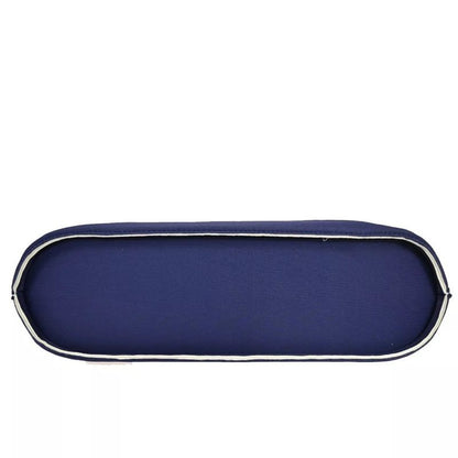 Chanel Handbag CC Coco Mark Polyester Silver Navy 35bs017