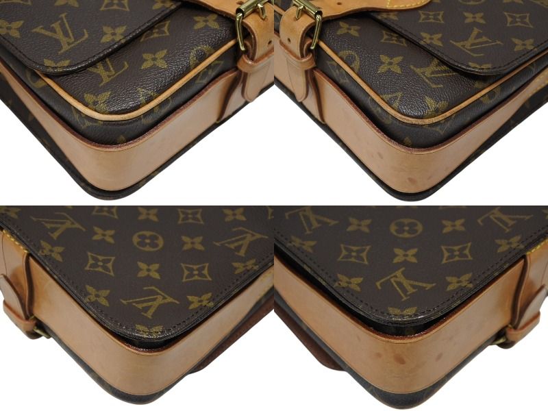Louis Vuitton Cartouchiere MM Shoulder Bag Monogram Canvas Brown — view 5