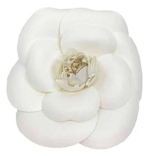 Chanel Camellia Corsage Flower White Aq11724