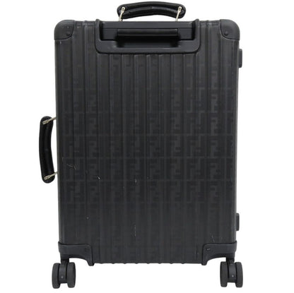 Rimowa X Fendi Zucca Pattern Classic Cabin S 9729002390 Aluminum/leather Black