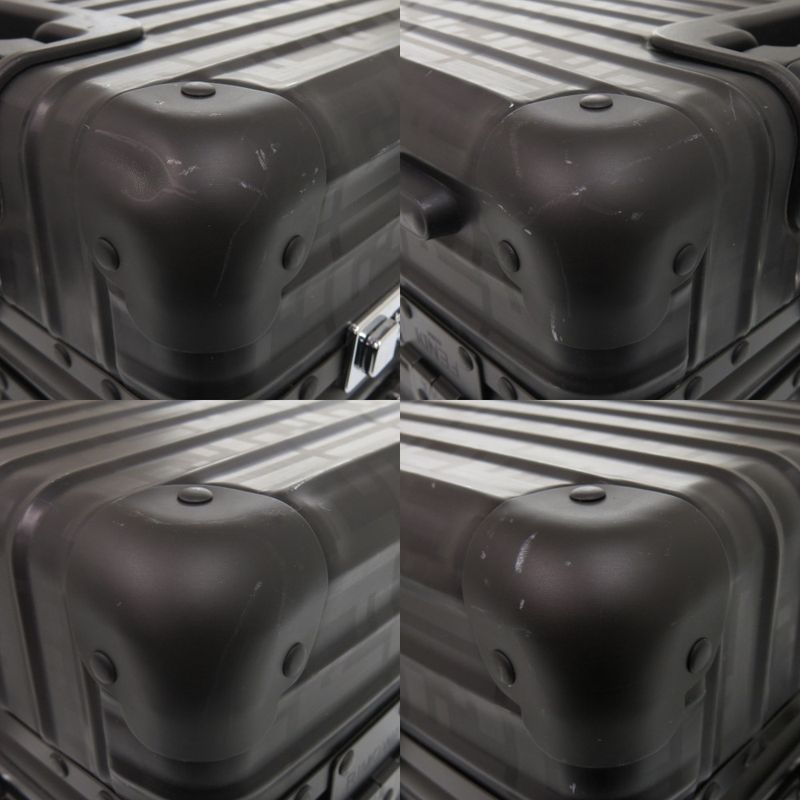 Rimowa X Fendi Zucca Pattern Classic Cabin S 9729002390 Aluminum/leather Black