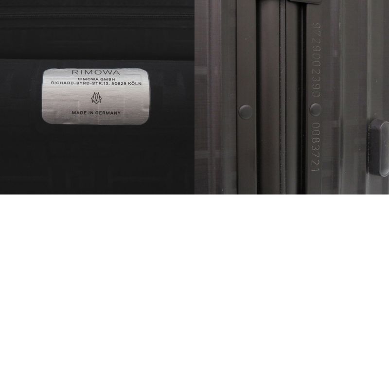 Rimowa X Fendi Zucca Pattern Classic Cabin S 9729002390 Aluminum/leather Black