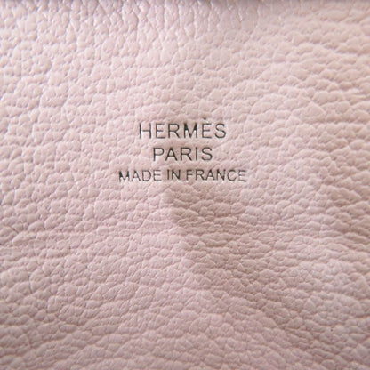 Hermes Bastia Verso Chevre Misol Bamboo/rose Darling Silver Hardware Engraved K