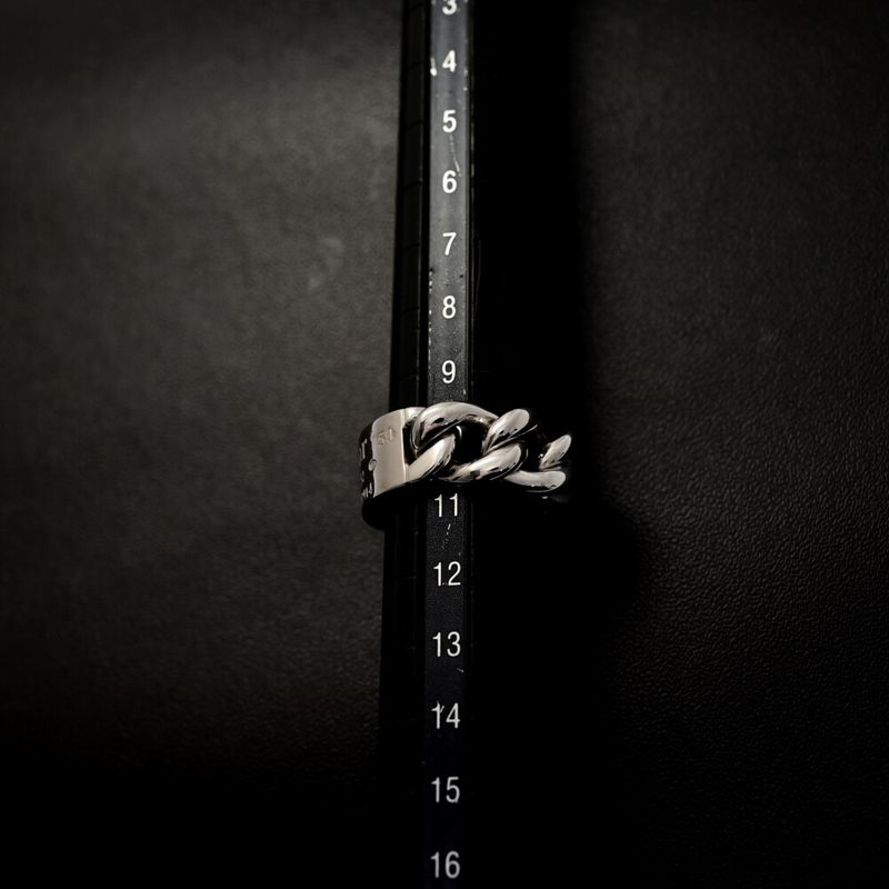 Christian DIOR Golmet Ring - Ring / 18k(wgnone)-13.3g/10.5/#50.5 /white Gold