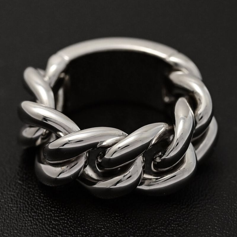 Christian DIOR Golmet Ring - Ring / 18k(wgnone)-13.3g/10.5/#50.5 /white Gold