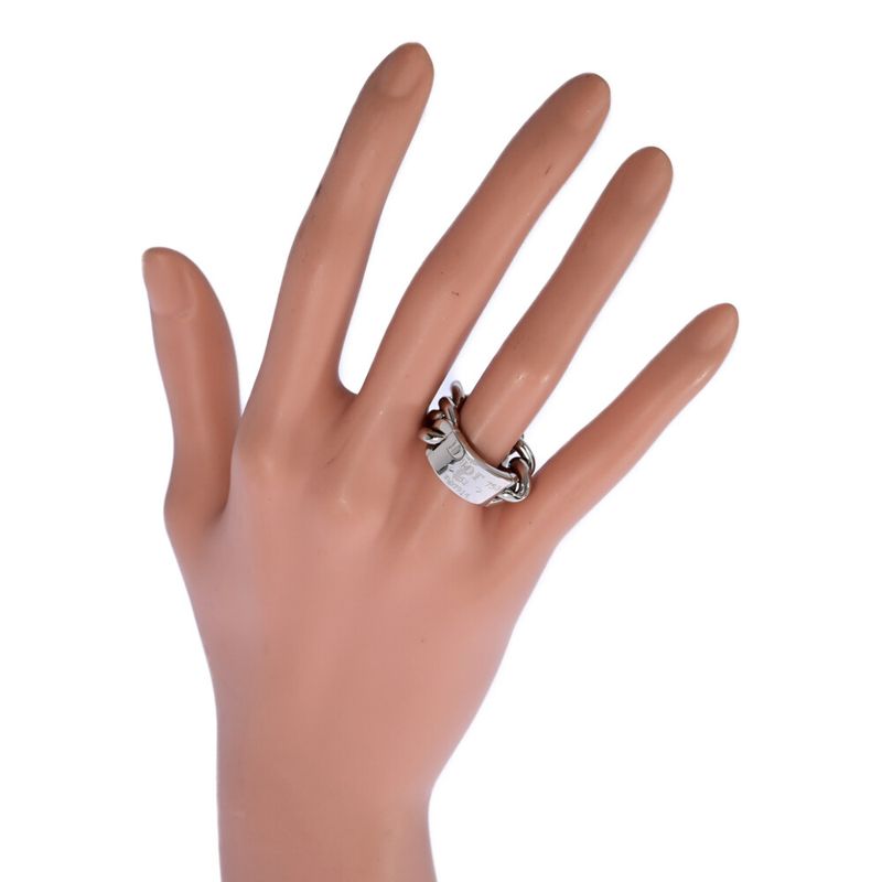 Christian DIOR Golmet Ring - Ring / 18k(wgnone)-13.3g/10.5/#50.5 /white Gold