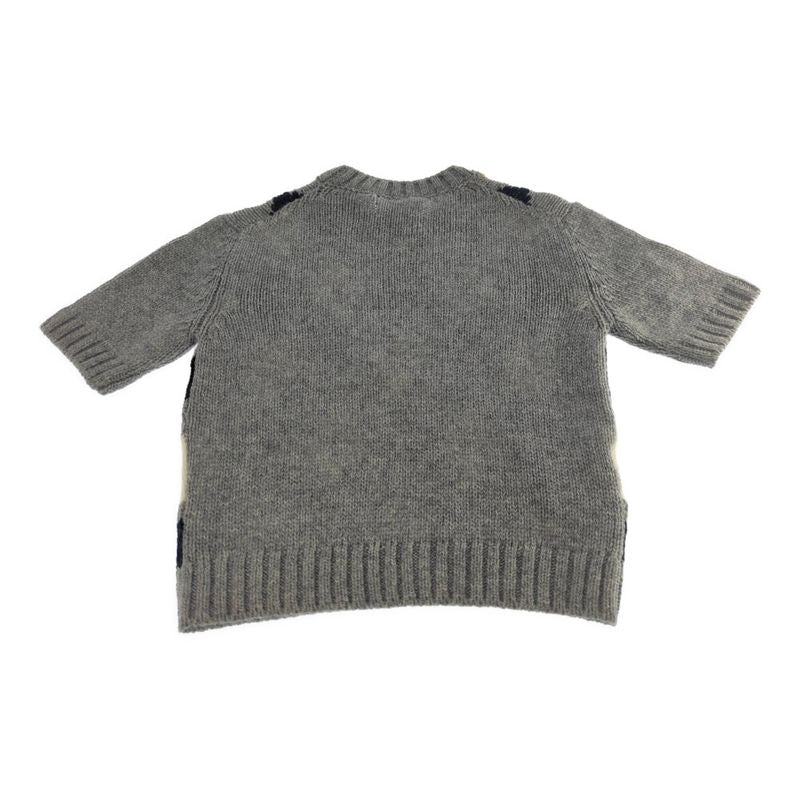 Prada Cashmere Argyle Check Knit Sweater Top / New 2025aw/p24t2p_172d_f0031_s_oo