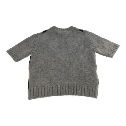 Prada Cashmere Argyle Check Knit Sweater Top / New 2025aw/p24t2p_172d_f0031_s_oo