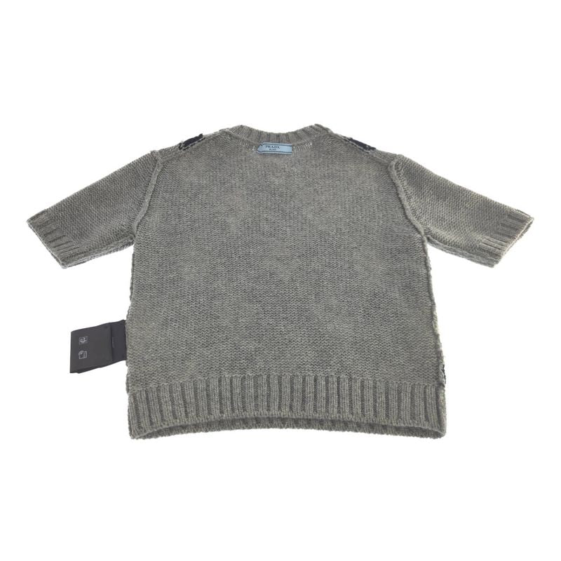 Prada Cashmere Argyle Check Knit Sweater Top / New 2025aw/p24t2p_172d_f0031_s_oo