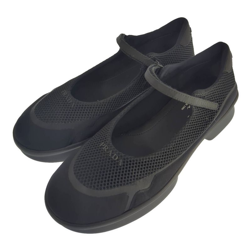 Prada Re-edition 1999 Mesh Platform Mary Jane Sneakers Shoes Thick Soled / 39 /