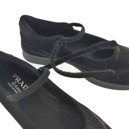 Prada Re-edition 1999 Mesh Platform Mary Jane Sneakers Shoes Thick Soled / 39 /