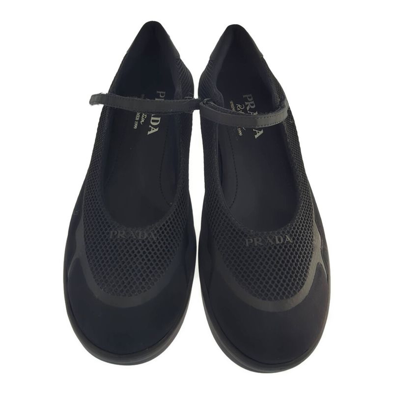 Prada Re-edition 1999 Mesh Platform Mary Jane Sneakers Shoes Thick Soled / 39 /