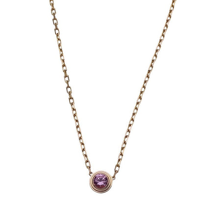 Cartier Necklace Ladies Brand 750pg 1P Pink Sapphire D'amour Pink Gold B7218400