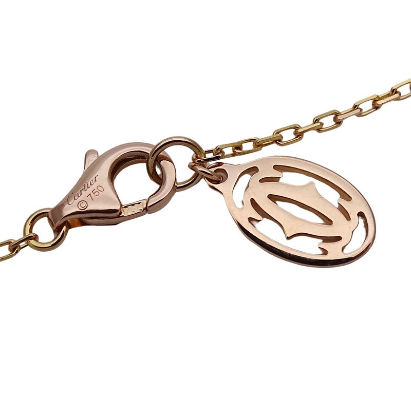 Cartier Necklace Ladies Brand 750pg 1P Pink Sapphire D'amour Pink Gold B7218400